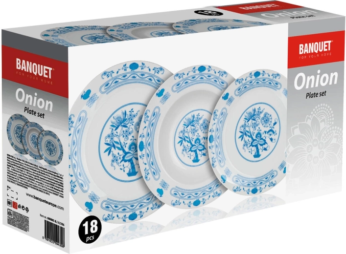 Service pratique de 18 pièces pour un menu complet