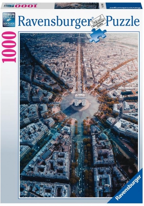 Puzzle Ravensburger Paris en vue aérienne 1000 pièces