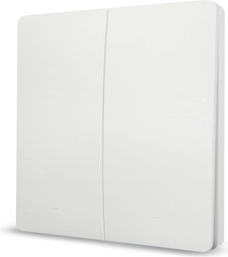 Bouton-poussoir mural sans fil Delight KINETIC, 2 circuits, 433 MHz, IP20
