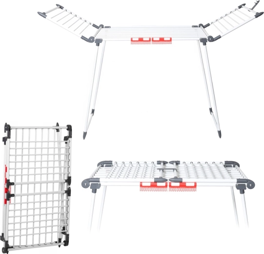 Séchoir à linge sur pied pliant XL 19 m, capacité de charge 15 kg - 1 pièce