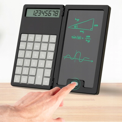 Calculatrice et bloc-notes en un seul appareil