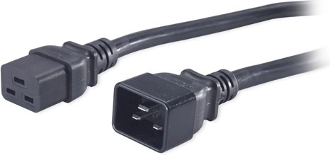 Câble d’alimentation C19 vers C20 20 A, 2 m