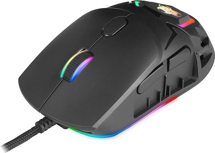 Rétroéclairage RGB et boutons programmables