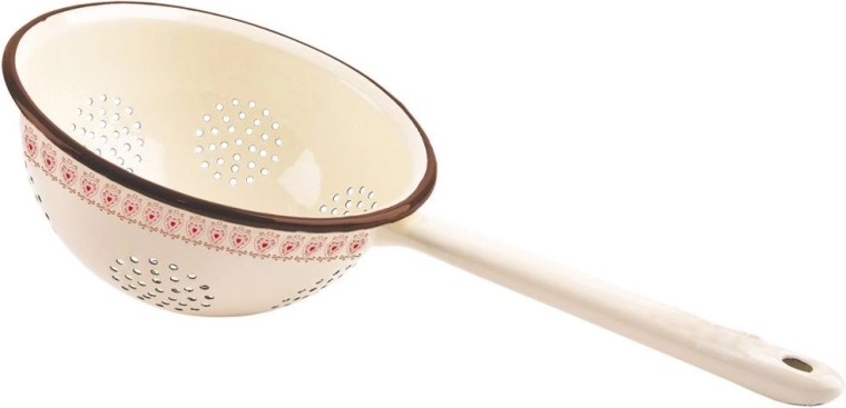 Passoire de cuisine émaillée TONCA 20 cm, beige