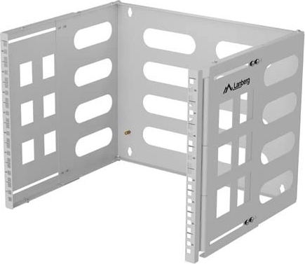 Support mural RACK 19" 8U, profondeur 400/240 mm, gris