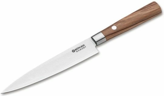 Böker Manufaktur Solingen Damast Olive couteau de cuisine utilitaire 15 cm