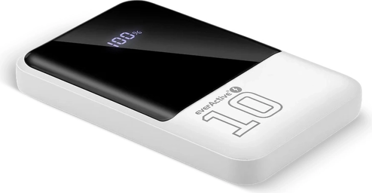 Batterie externe 10 000 mAh avec charge rapide 22,5 W, 2× USB et 1× USB‑C avec écran LED