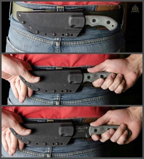 Dégainage rapide et port confortable à la ceinture