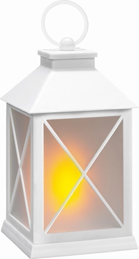 Lanterne de Noël LED Solight blanche avec minuterie