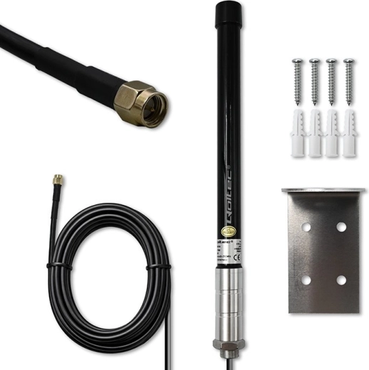 antenne 4G LTE omnidirectionnelle extérieure 15 dBi avec connecteur SMA en composite