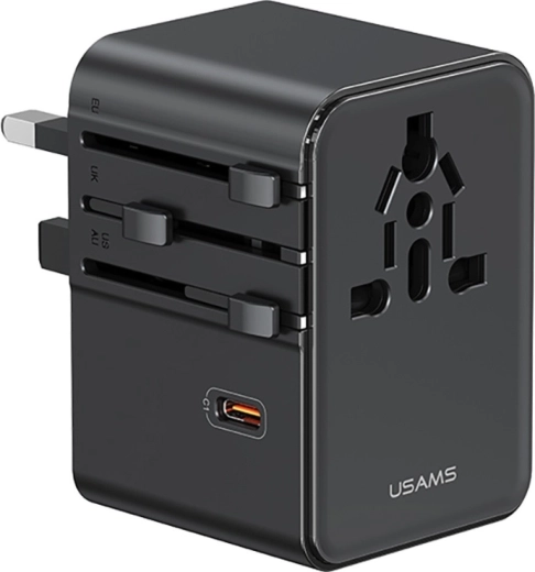 Adaptateur de voyage 4-en-1 pour US/AU/EU/UK