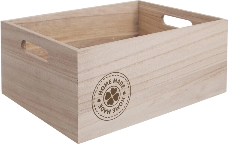 Caisse de rangement en bois HOME MADE 31 × 21 × 13 cm