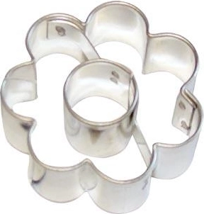 Emporte-pièce fleur avec petit cercle pour biscuits