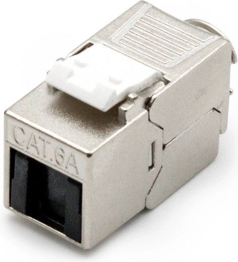 Module Keystone RJ45 cat.6A blindé sans outil avec capuchon anti-poussière - 1 pièce