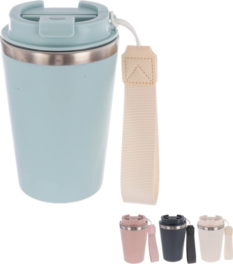 Mug de voyage isotherme en acier inoxydable et plastique 350 ml