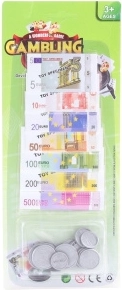 Jeu d’argent euro – billets et pièces