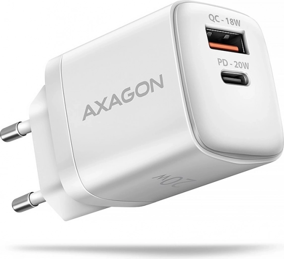 ACU-PQ20W 20 W QC3.0/AFC/FCP + chargeur secteur PD Type‑C blanc