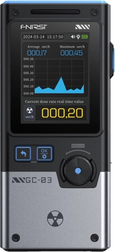 Détecteur multifonction de rayonnements ionisants FNIRSI GC-03 BK