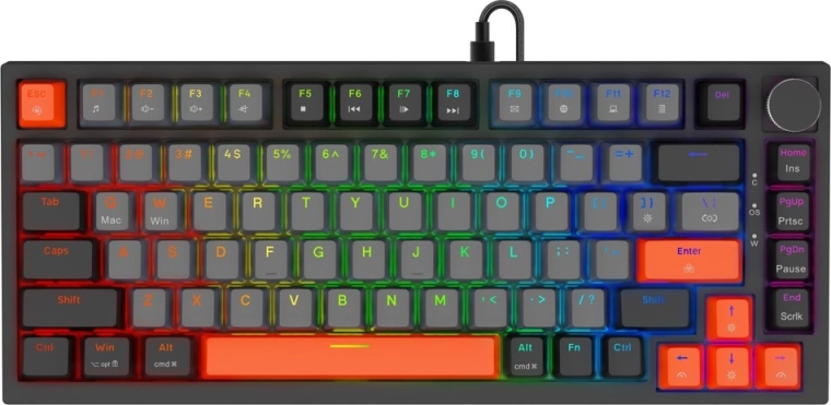 Clavier gaming magnétique ASTRAL avec switches OUTEMU White Jade, RGB, keycaps 3 couleurs
