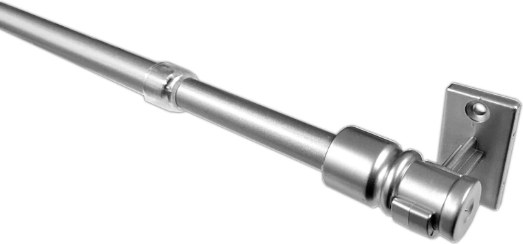 Tringle vitrail télescopique CAFE 75–135 cm, nickel, diamètre 1,6 cm