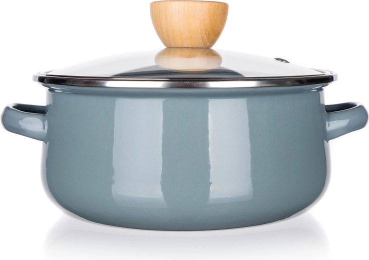 Couvercles en verre avec bouton en bois