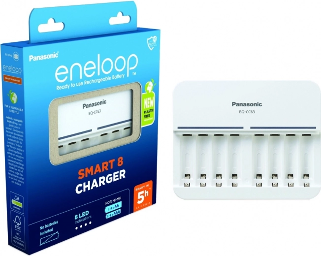 Chargeur Eneloop sans piles pour 8 unités