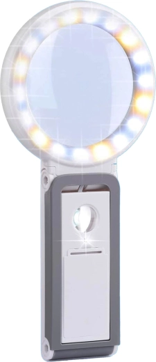 Loupe LED de lecture avec support 10×/30×
