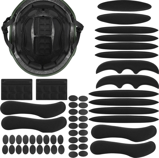 Coussins de rechange pour casque de cyclisme Trizand 54 pcs noirs