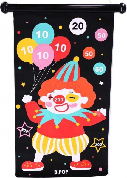 Joyeux motif de clown et zones de score