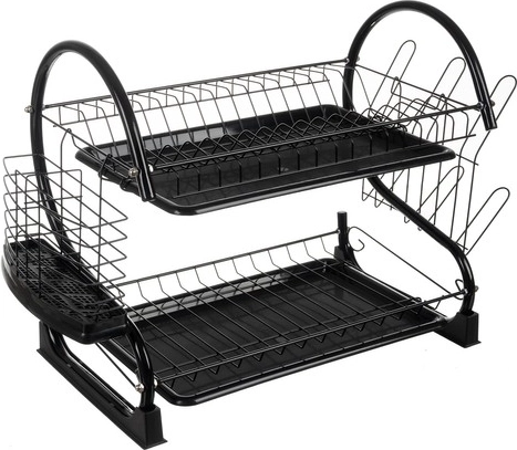 Supports latéraux pratiques pour tasses et couverts