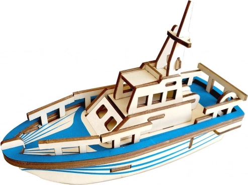 Puzzle 3D en bois Bateau