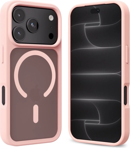 Coque Crong Hybrid Matte Magnetic MagSafe pour iPhone 18 Pro Max / 17 Pro Max – Rose