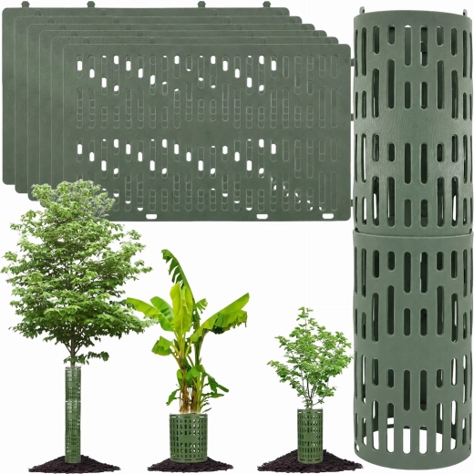 Protège-tronc pour jeunes arbres et plants – lot de 6 pièces