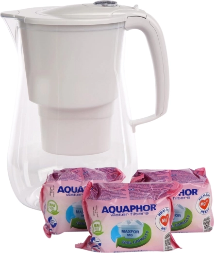 Carafe filtrante Onyx 4,2 l blanche + 3× filtre au magnésium