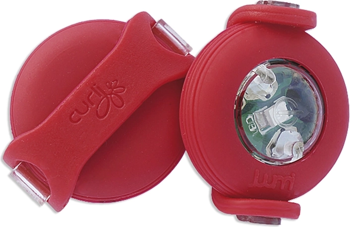 Curli luumi lampe de sécurité LED pour collier – rouge