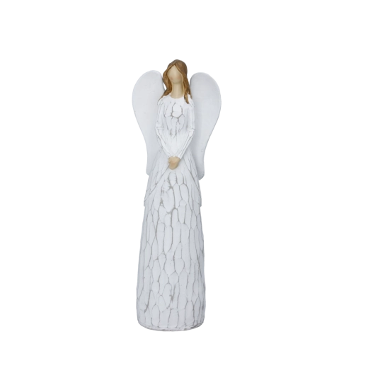 Figurine de Noël ange blanc Glamour
