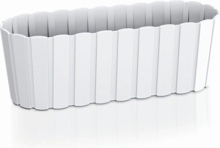Jardinière en plastique BOARDEE CASE 38,3 cm blanche