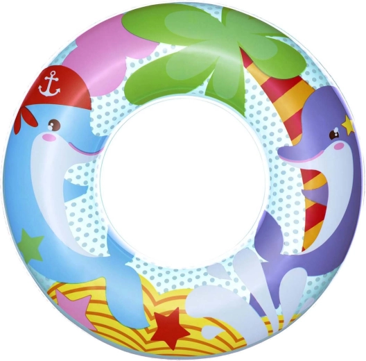 Bouée de natation gonflable pour enfants avec dauphins Bestway