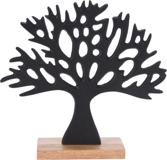 Arbre décoratif en aluminium et bois de manguier