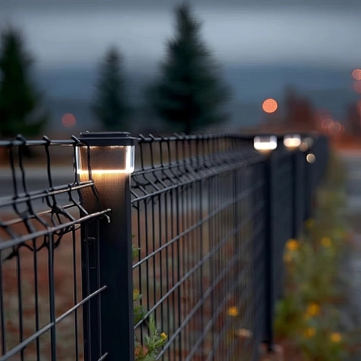 Éclairage élégant des clôtures et des allées