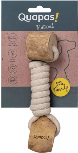 Quapas! jouet Twist en bois de caféier pour tirer à la corde