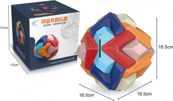 Puzzle 3D pliable en forme de balle tirelire