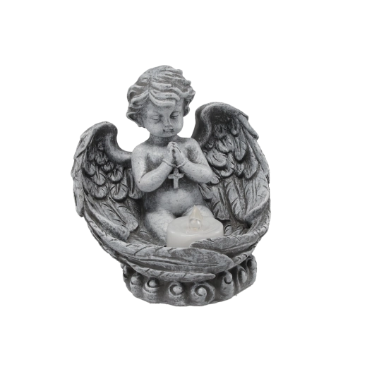 Motif d’ange aux ailes finement travaillé