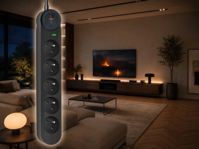 5 prises 250 V / 16 A pour la maison et le bureau