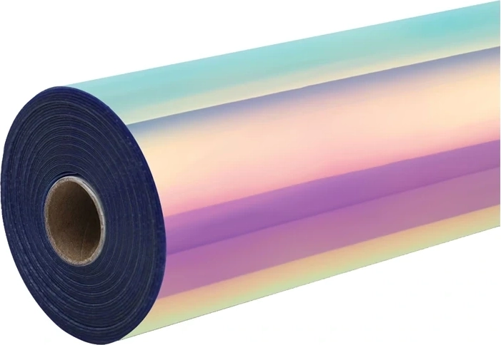 Film autocollant holographique HTVRONT rose 30,5 × 90 cm