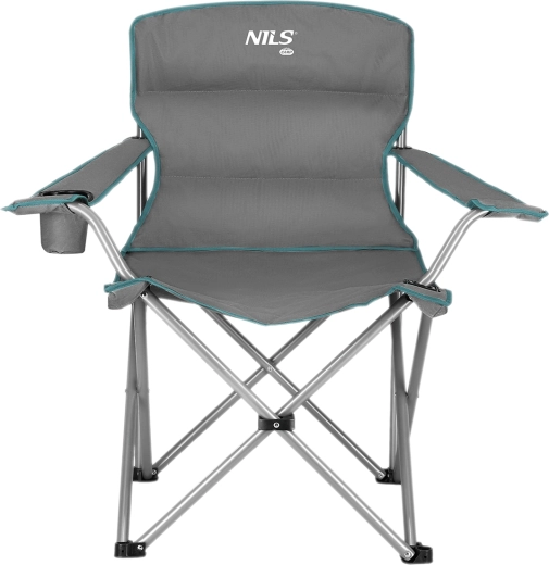 Chaise de camping pliante NILS Camp vert gris