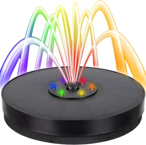 Colonne d’eau impressionnante et ambiance LED RGB