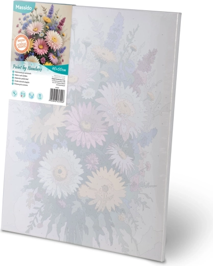 Toile préimprimée et numérotée sur châssis