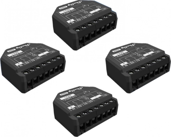 Pack de 4 contrôleurs WiFi/Bluetooth Shelly 2PM Gen3