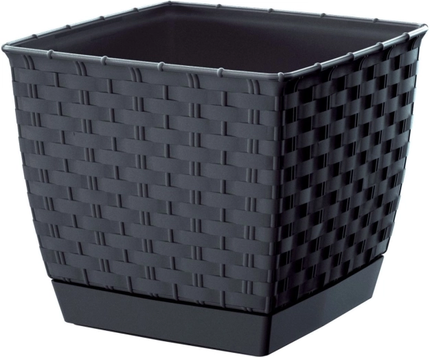 Jardinière Ratolla Square anthracite 22 cm